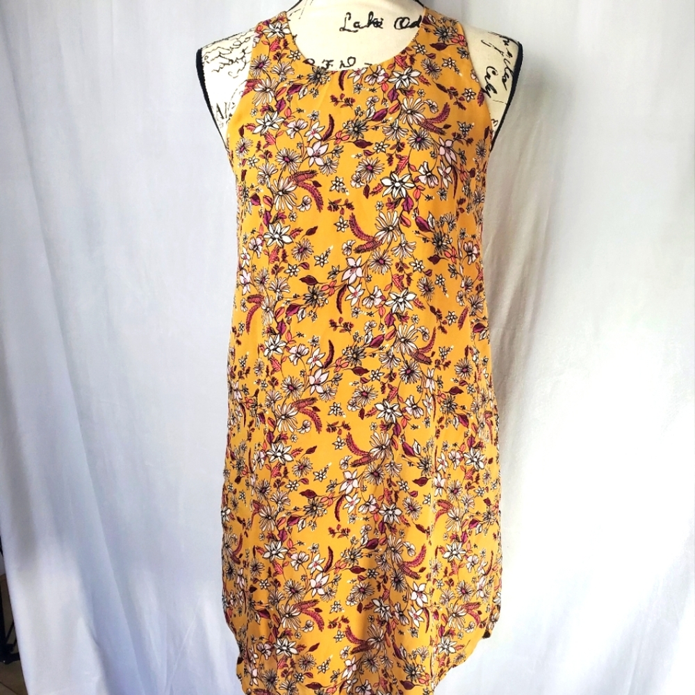 Pink Republic sleeveless floral dress, medium